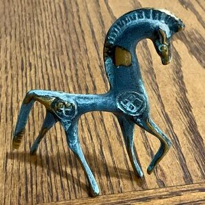 Bronze Trojan Horse Statuette - Elegant Home Accent for the horse lover